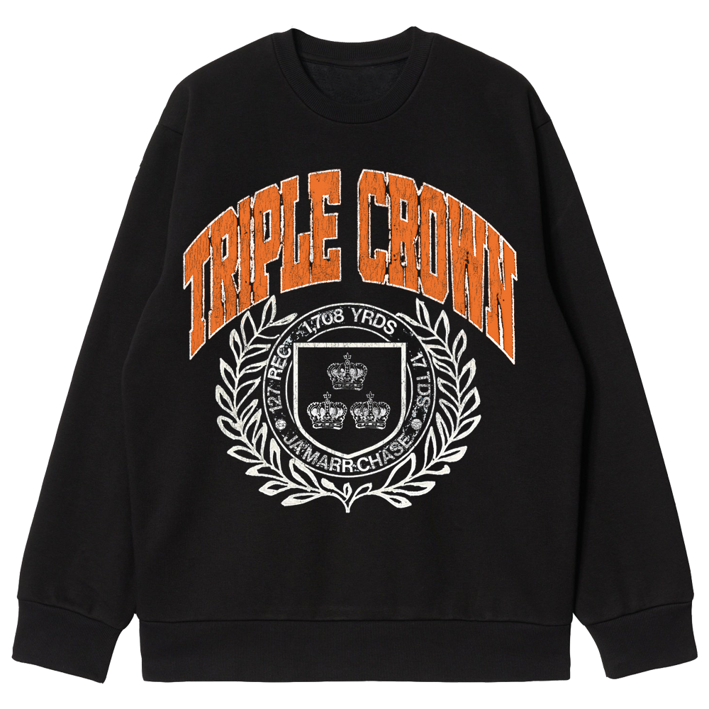 Triple Crown Seal Crewneck Black - PRE-ORDER